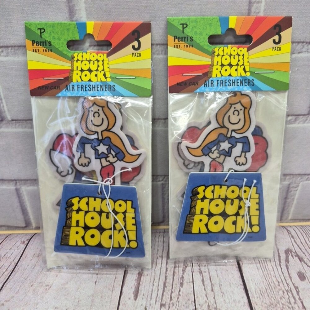 Retro School House Rock! Air‎ Freshener, Lot Of 2, 3 Packs